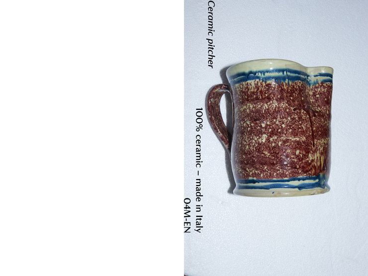 Cristaseya edition 11, catalogue, ceramic pitcher, photo by Andrea Spotorno.