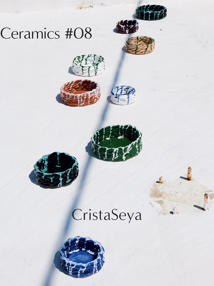 Catalogue design for Cristaseya ceramic collection edition 8, cover. Photo by Andrea Spotorno.