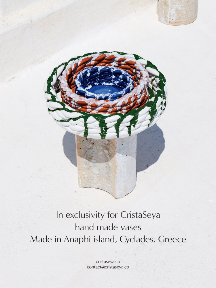 Catalogue design for Cristaseya ceramic collection edition 8, back cover. Photo by Andrea Spotorno.