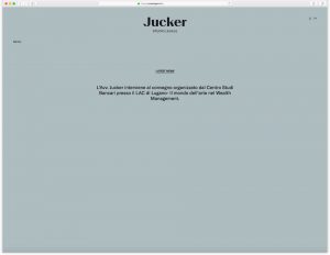Juckerl Legal, website design project, Lates News screen