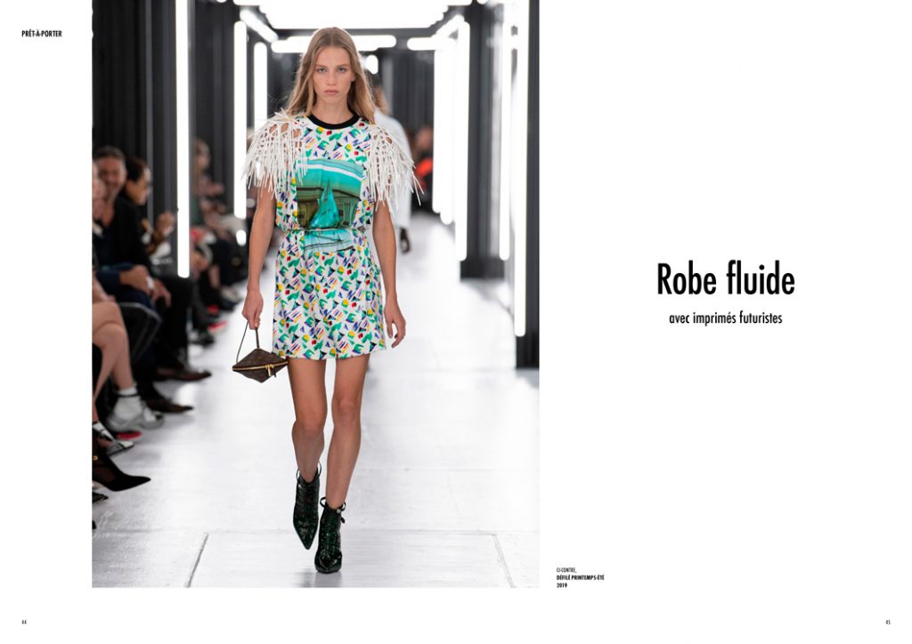 Louis Vutton press release, Savoir-faire Louis Vuitton PE19, Robe Fluide, double spread