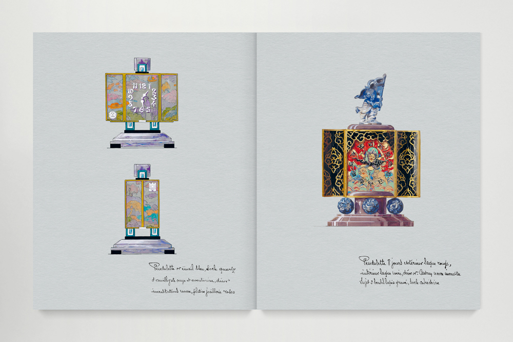 Lacloche Joailliers book, Éditions Norma, jewels drawings from archives double spread