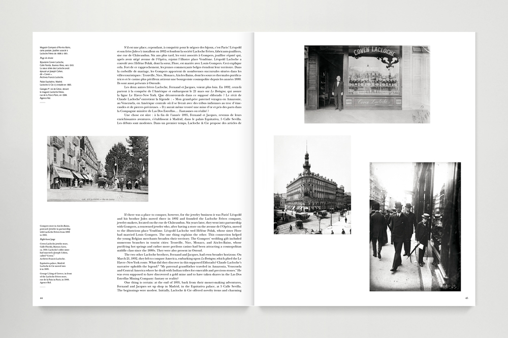 Lacloche Joailliers book, Éditions Norma, historical pictures double spread