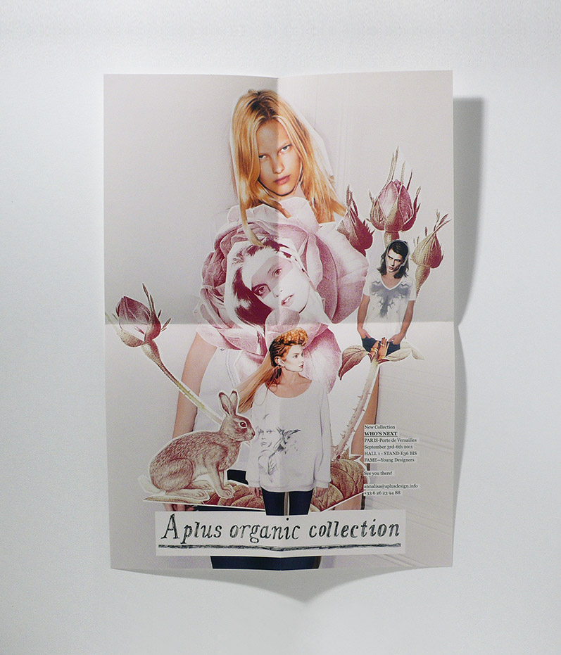 Annalisa Pagetti for Aplus Organic, collage for a promotional poster